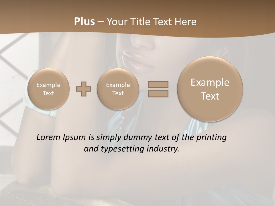 Figure Lips Passion PowerPoint Template
