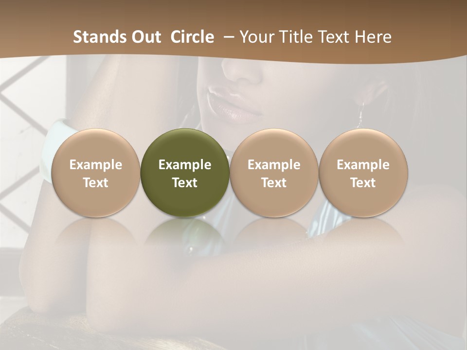 Figure Lips Passion PowerPoint Template