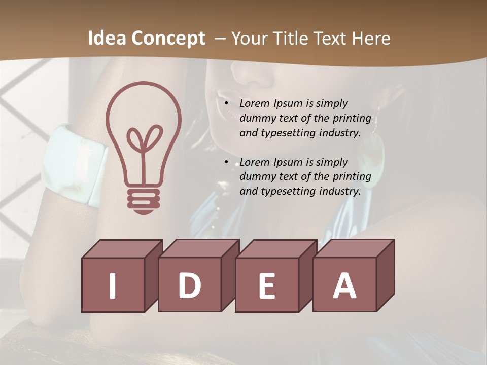 Figure Lips Passion PowerPoint Template