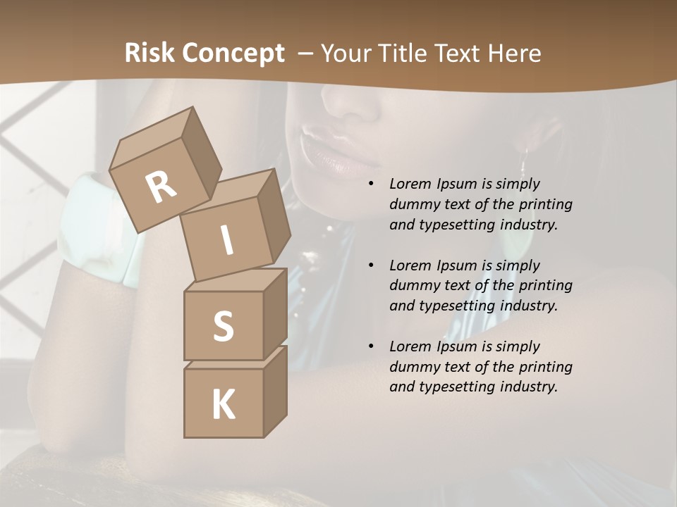 Figure Lips Passion PowerPoint Template