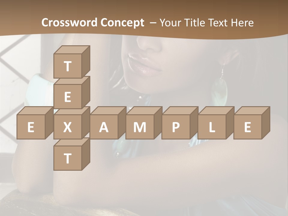 Figure Lips Passion PowerPoint Template