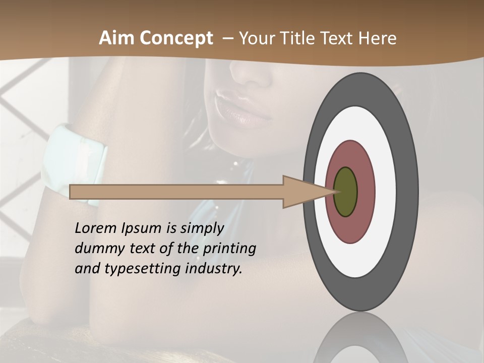 Figure Lips Passion PowerPoint Template