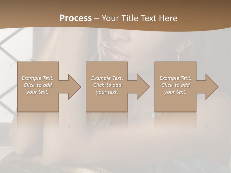 Figure Lips Passion PowerPoint Template