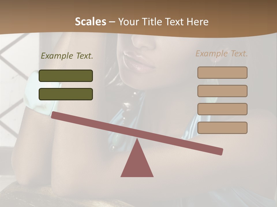 Figure Lips Passion PowerPoint Template