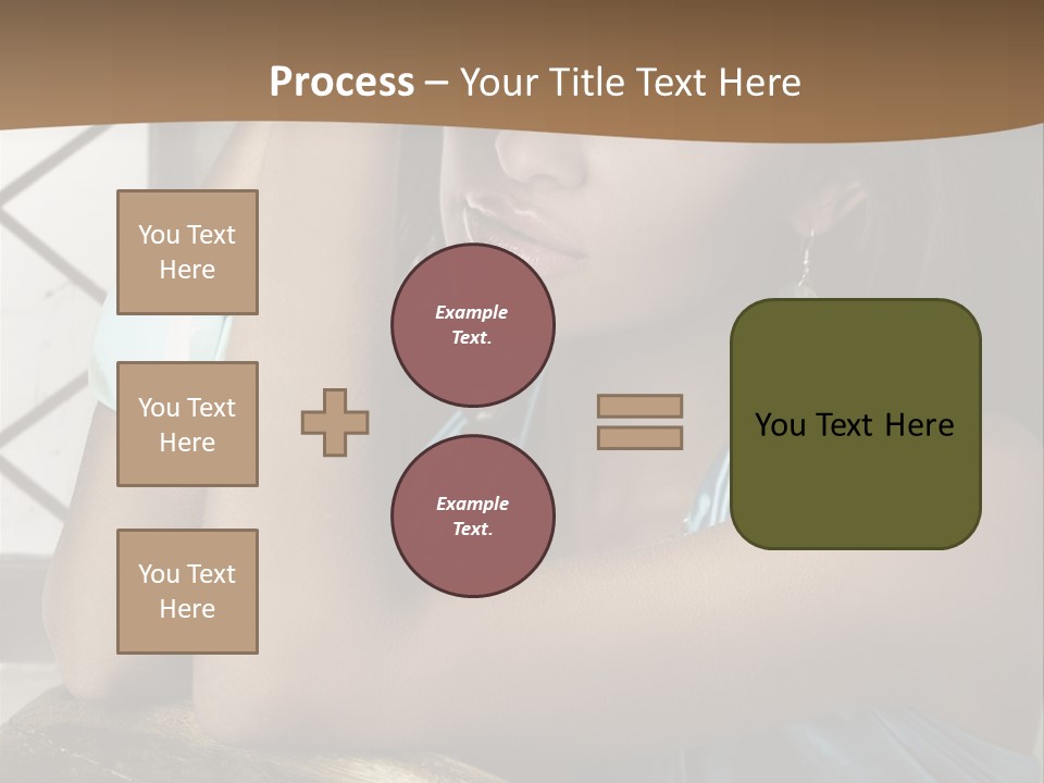 Figure Lips Passion PowerPoint Template