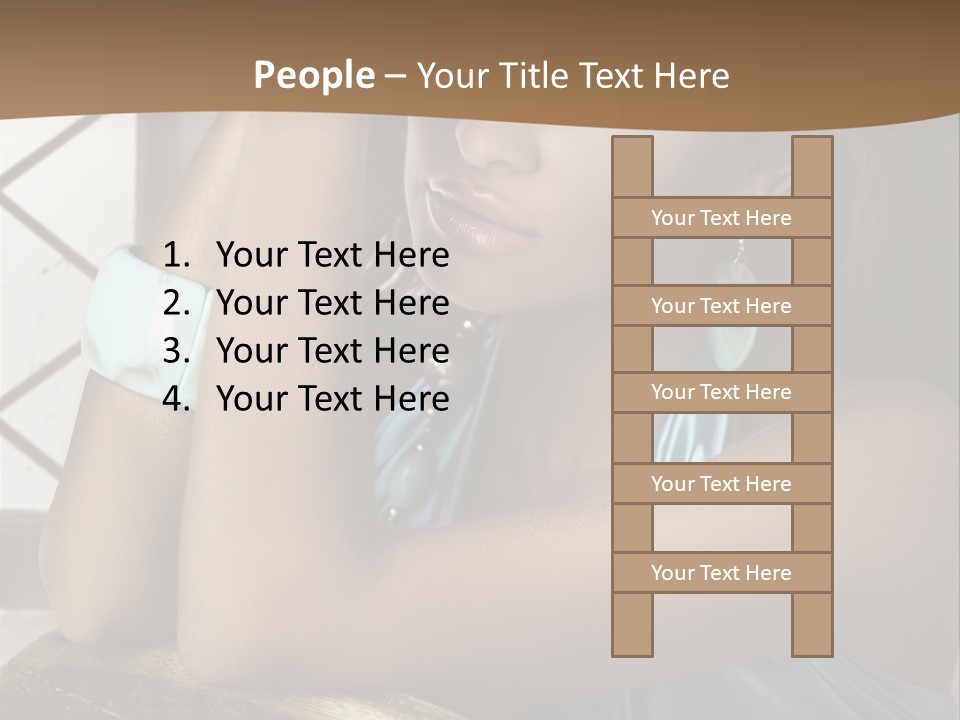 Figure Lips Passion PowerPoint Template