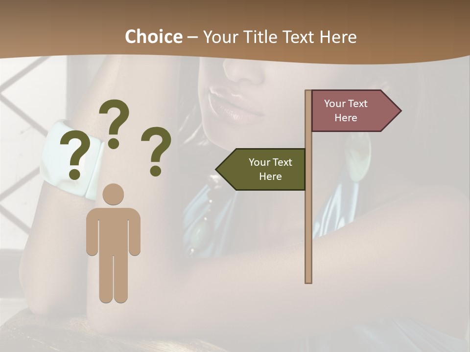 Figure Lips Passion PowerPoint Template