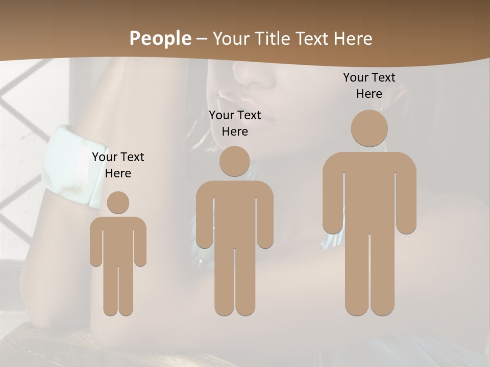 Figure Lips Passion PowerPoint Template