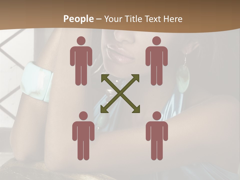 Figure Lips Passion PowerPoint Template