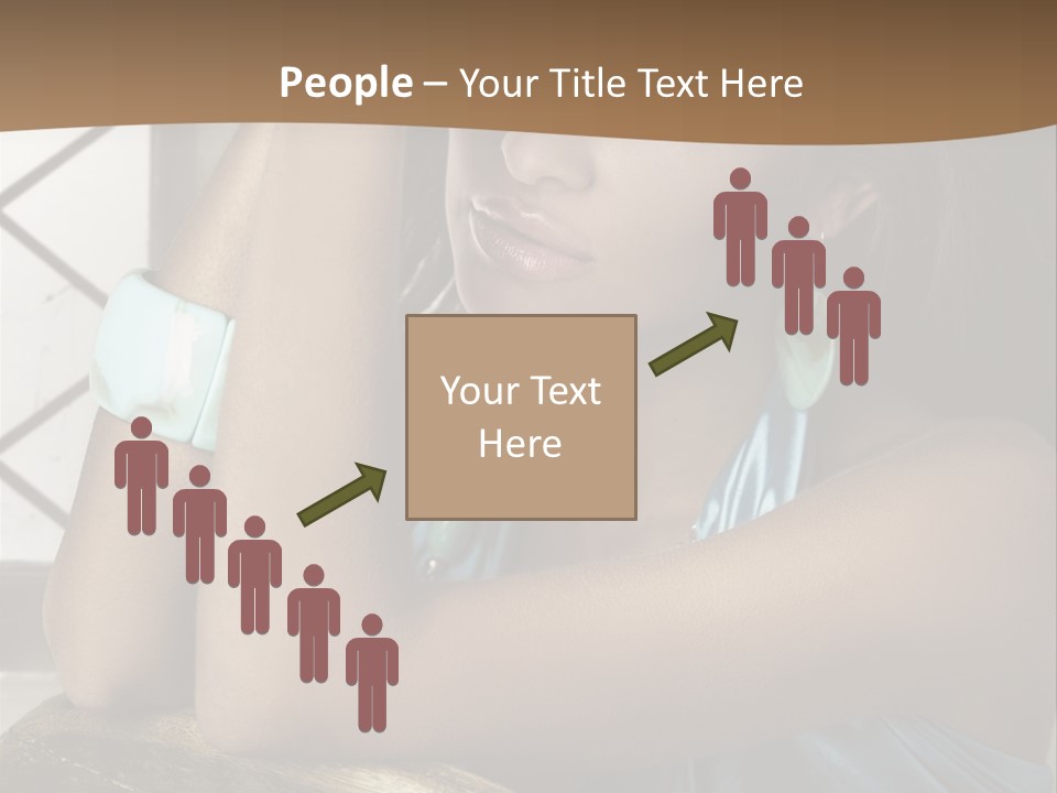 Figure Lips Passion PowerPoint Template