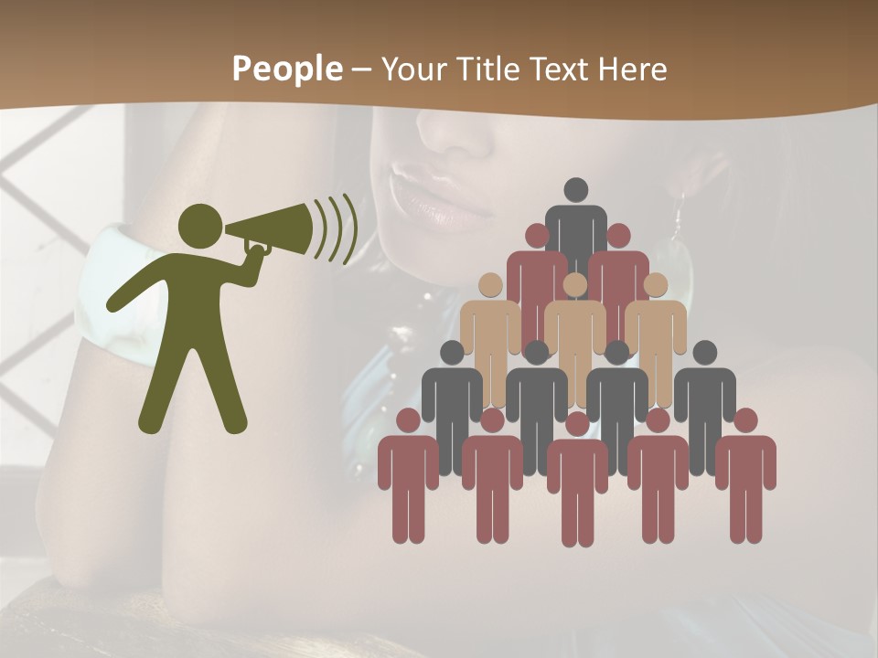 Figure Lips Passion PowerPoint Template