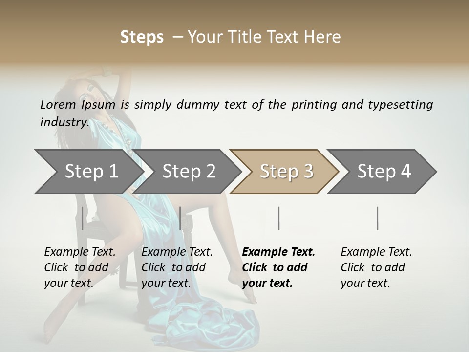 Pretty Lady Fashion PowerPoint Template