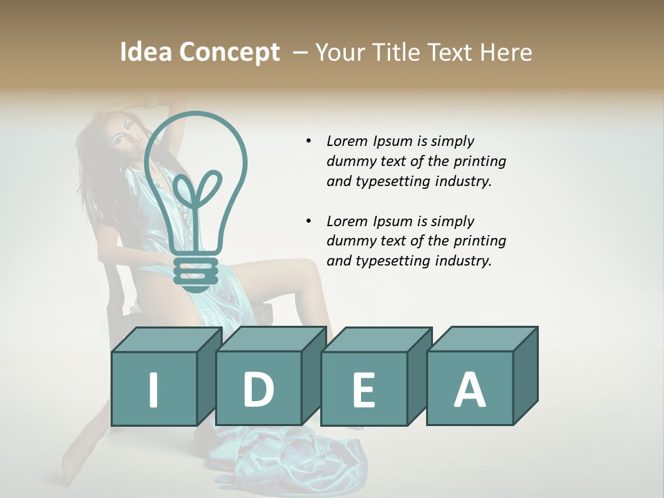 Pretty Lady Fashion PowerPoint Template