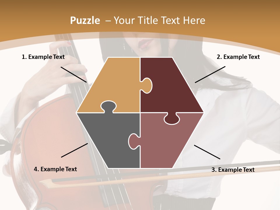 Shirt Beauty Portrait PowerPoint Template