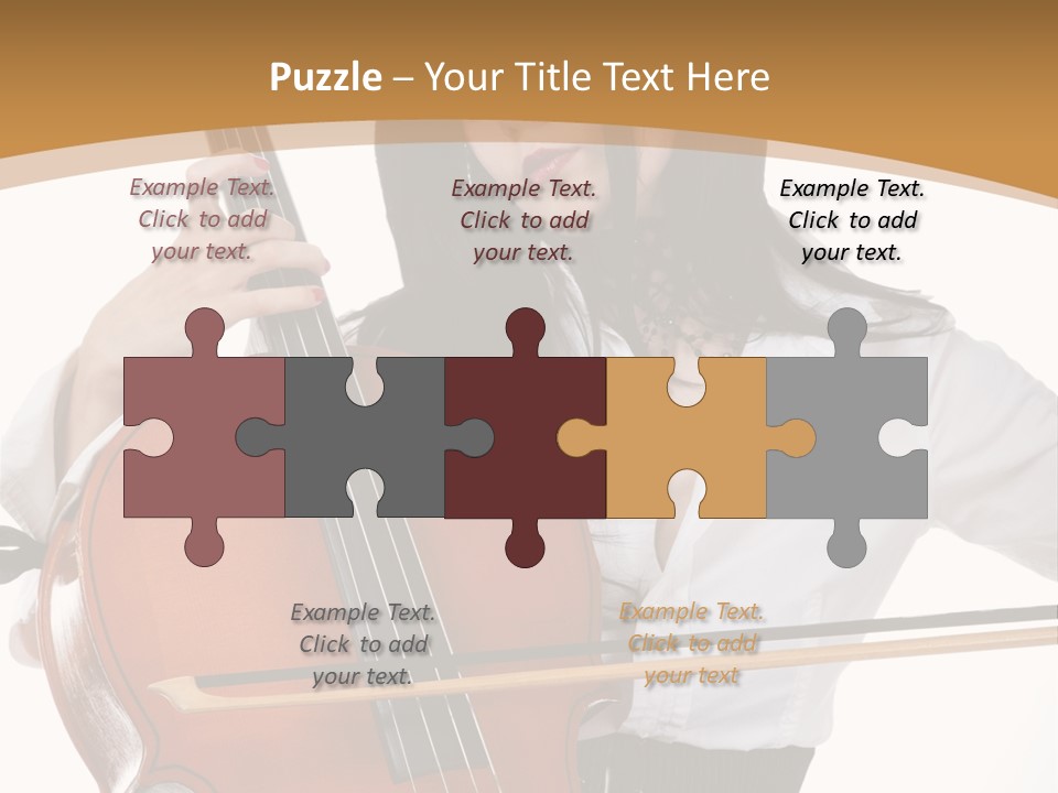 Shirt Beauty Portrait PowerPoint Template