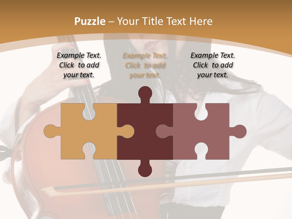 Shirt Beauty Portrait PowerPoint Template