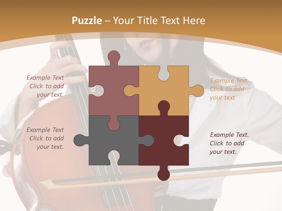 Shirt Beauty Portrait PowerPoint Template