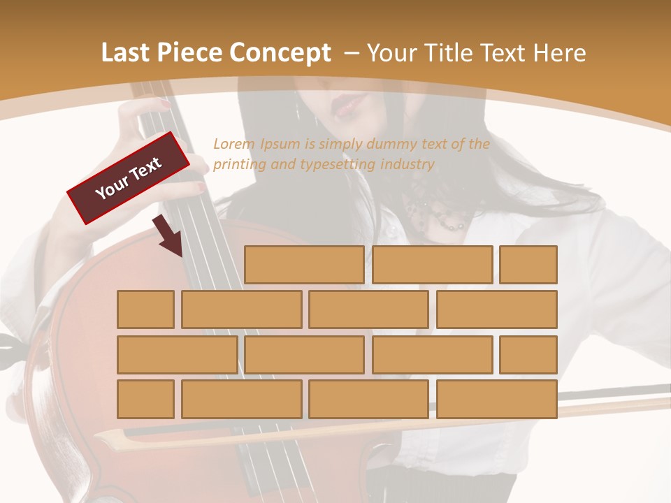 Shirt Beauty Portrait PowerPoint Template