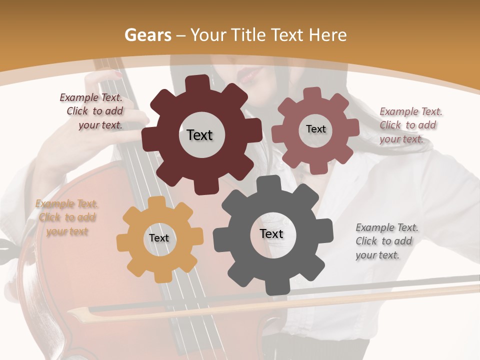 Shirt Beauty Portrait PowerPoint Template