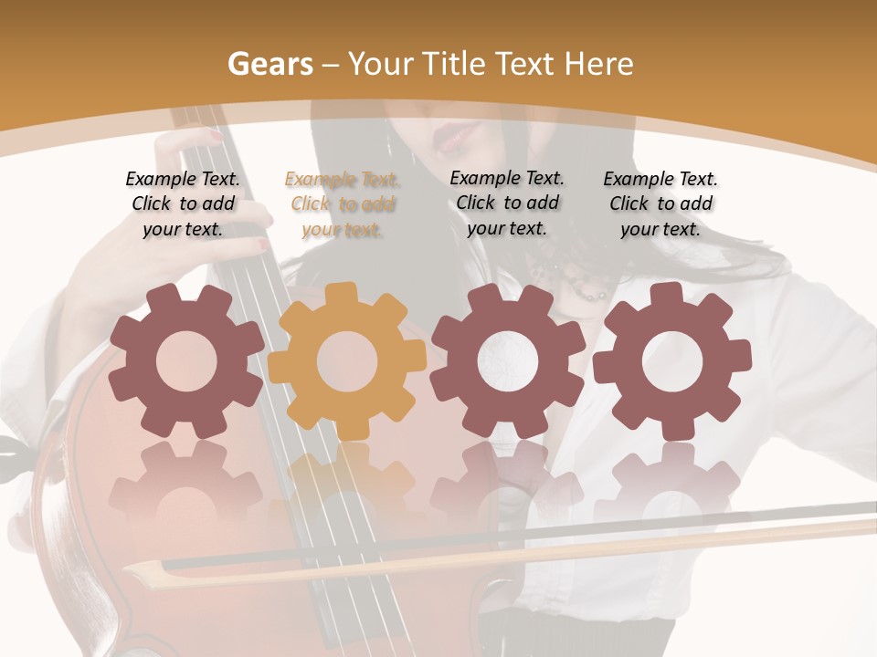 Shirt Beauty Portrait PowerPoint Template