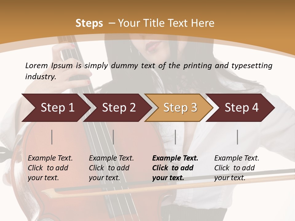 Shirt Beauty Portrait PowerPoint Template