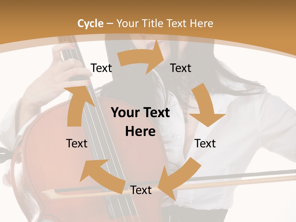 Shirt Beauty Portrait PowerPoint Template