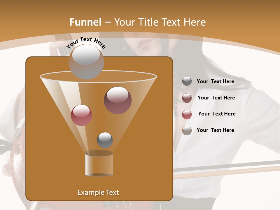 Shirt Beauty Portrait PowerPoint Template