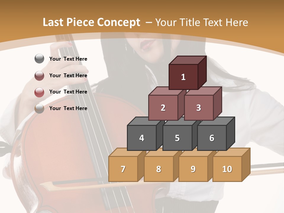 Shirt Beauty Portrait PowerPoint Template