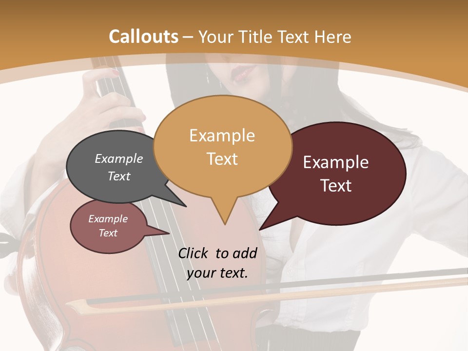 Shirt Beauty Portrait PowerPoint Template