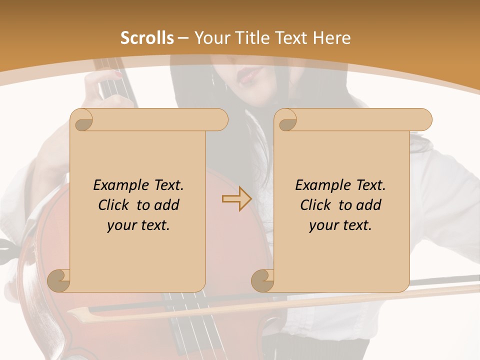 Shirt Beauty Portrait PowerPoint Template