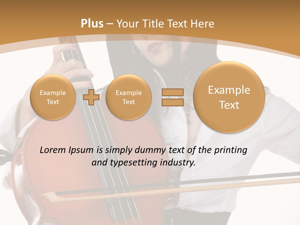 Shirt Beauty Portrait PowerPoint Template