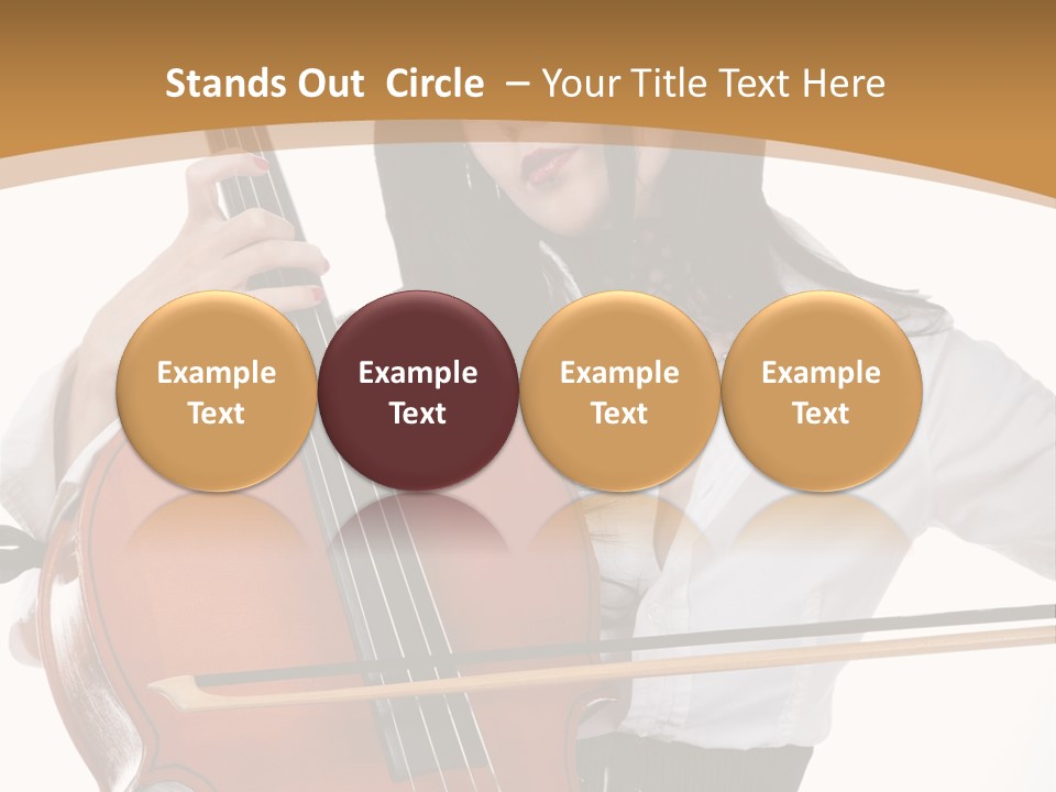 Shirt Beauty Portrait PowerPoint Template