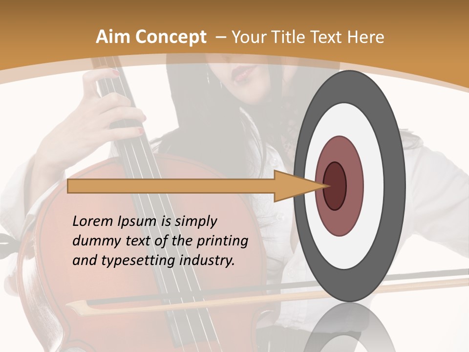 Shirt Beauty Portrait PowerPoint Template