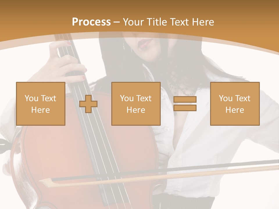 Shirt Beauty Portrait PowerPoint Template