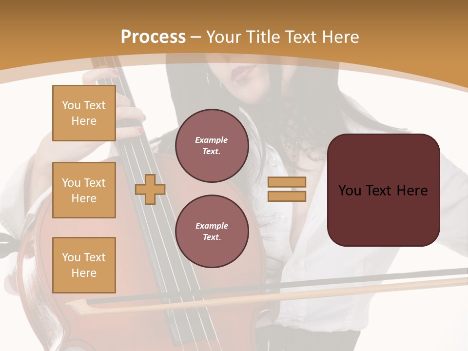 Shirt Beauty Portrait PowerPoint Template