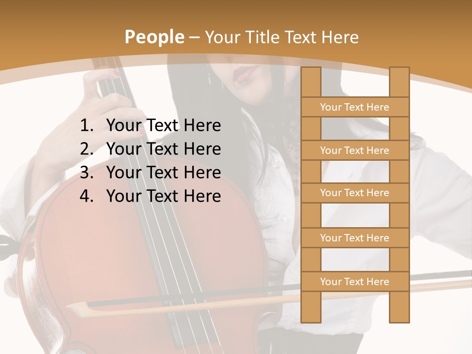 Shirt Beauty Portrait PowerPoint Template