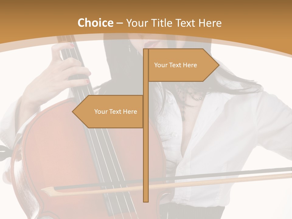 Shirt Beauty Portrait PowerPoint Template