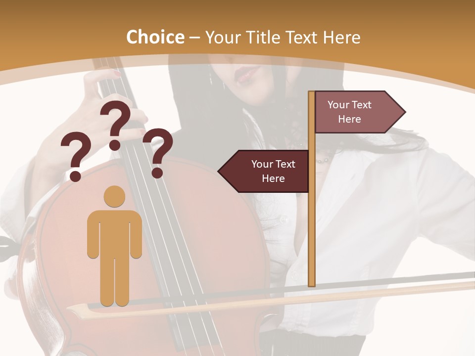 Shirt Beauty Portrait PowerPoint Template