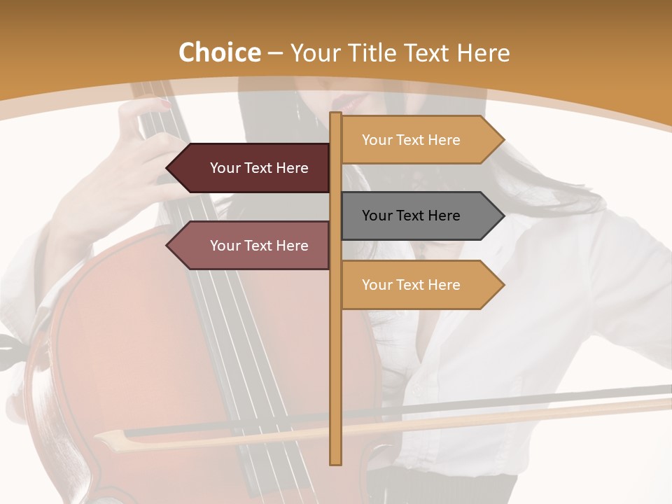 Shirt Beauty Portrait PowerPoint Template