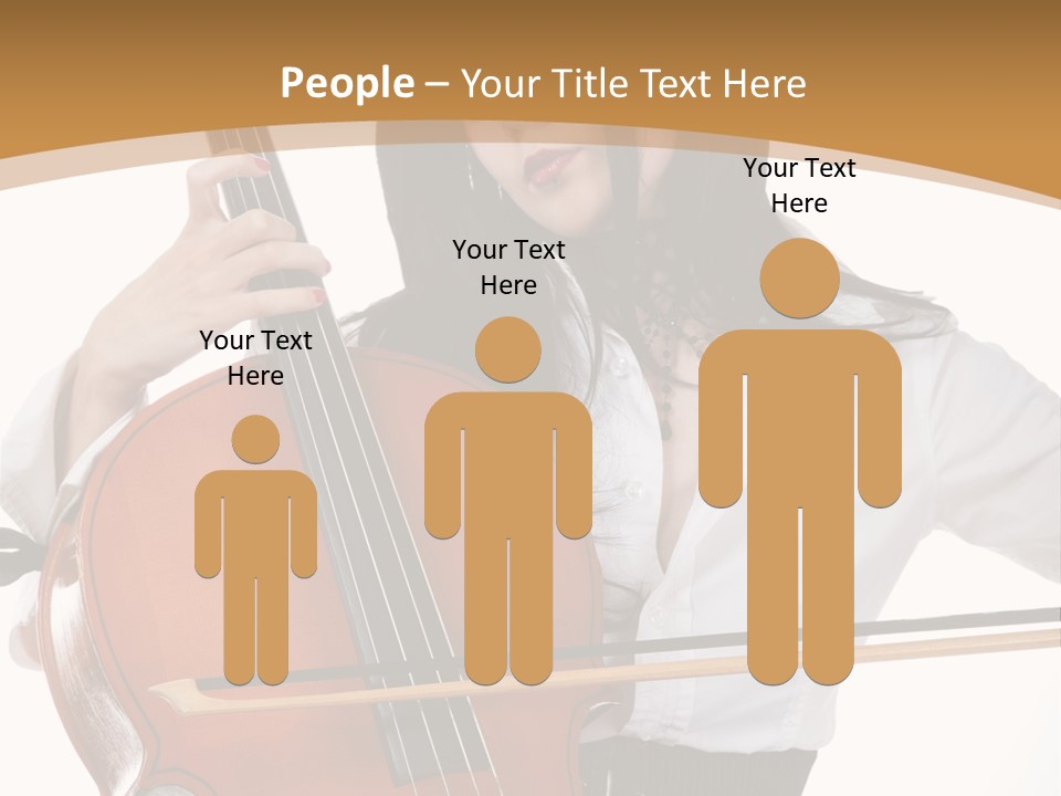 Shirt Beauty Portrait PowerPoint Template