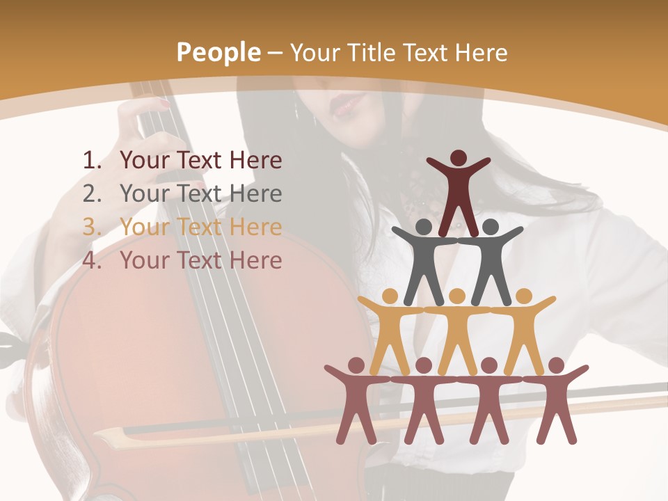 Shirt Beauty Portrait PowerPoint Template