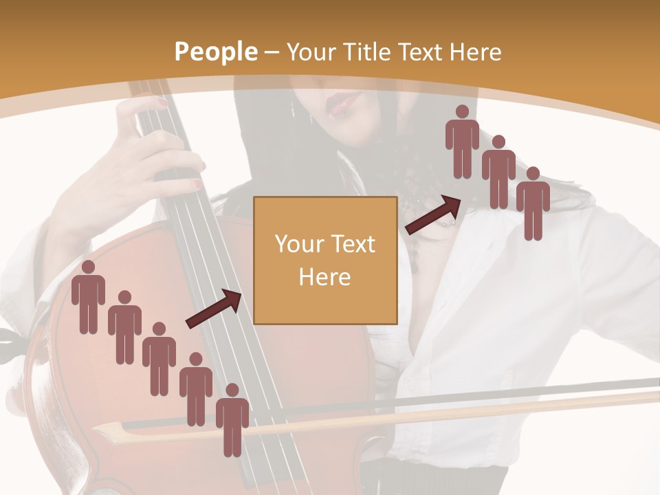 Shirt Beauty Portrait PowerPoint Template