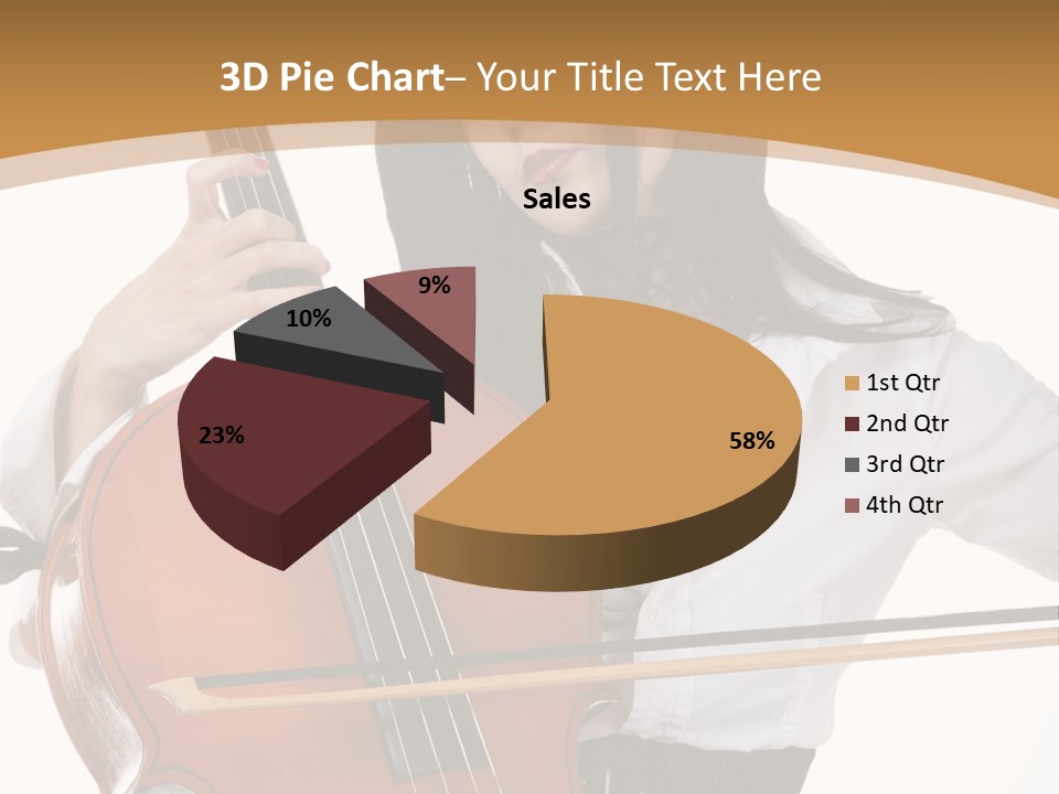 Shirt Beauty Portrait PowerPoint Template