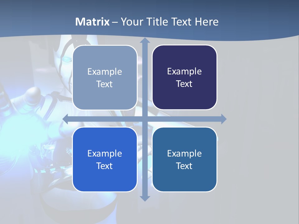 Humanoid Future Warrior PowerPoint Template