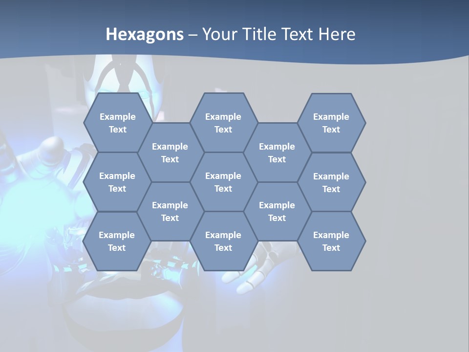 Humanoid Future Warrior PowerPoint Template