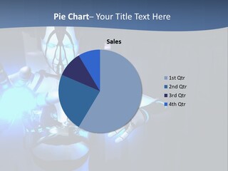 Humanoid Future Warrior PowerPoint Template