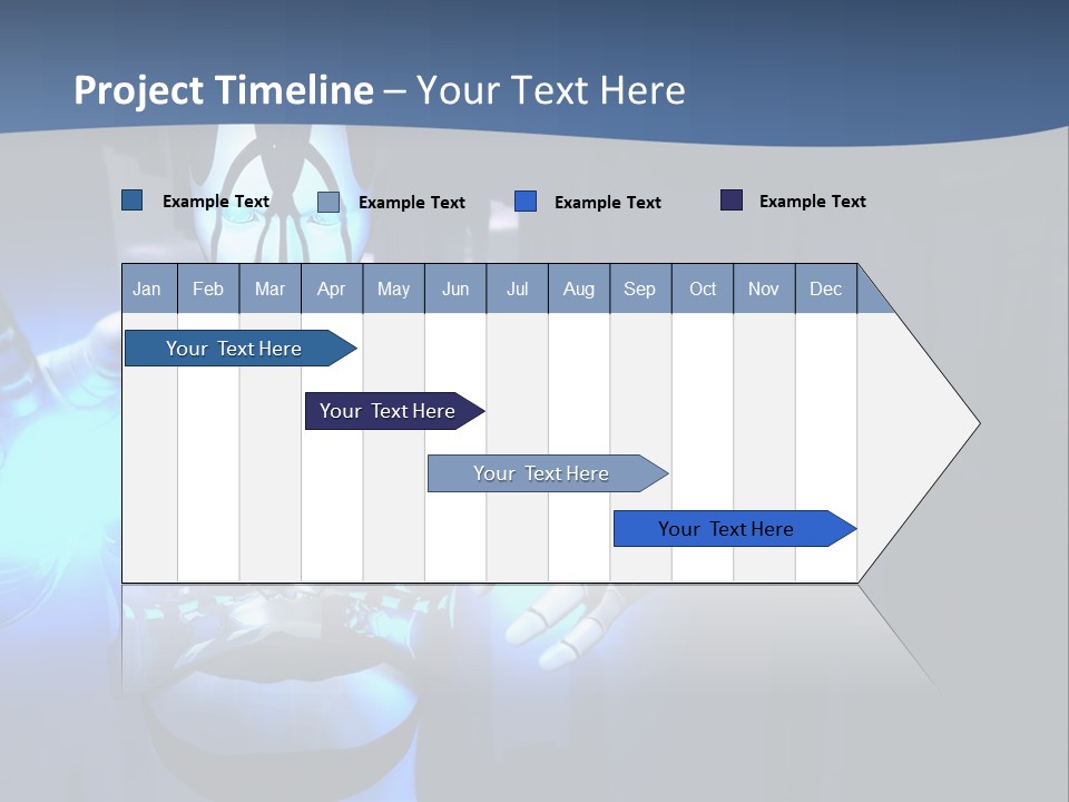 Humanoid Future Warrior PowerPoint Template