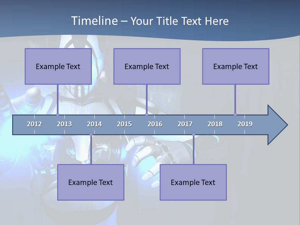 Humanoid Future Warrior PowerPoint Template
