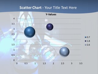 Humanoid Future Warrior PowerPoint Template