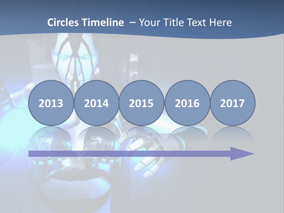 Humanoid Future Warrior PowerPoint Template